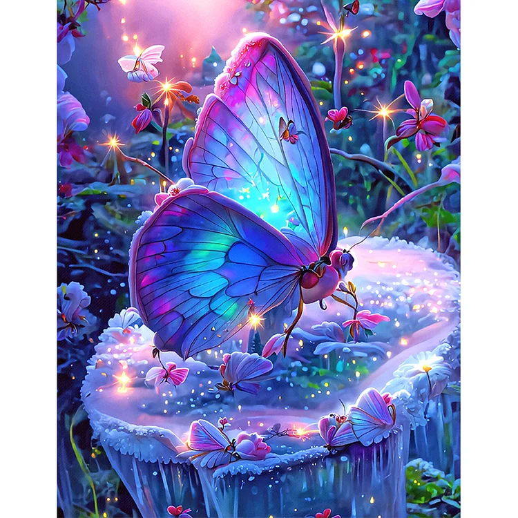 Full Round Diamond Painting - Dream Butterfly 30*40CM