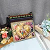 Vintage-Inspired 5D DIY Diamond Painting Waterproof Adjustable Strap Shoulder Cross Bag Kit (Heart Gem)