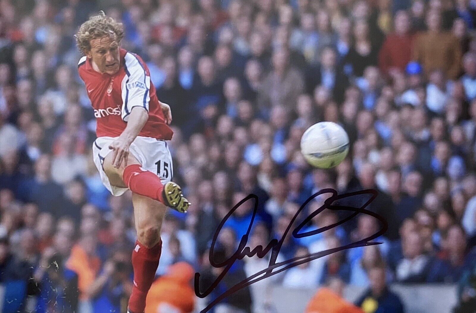 Ray Parlour Genuine Hand Signed Arsenal 12x8 Photo Poster painting