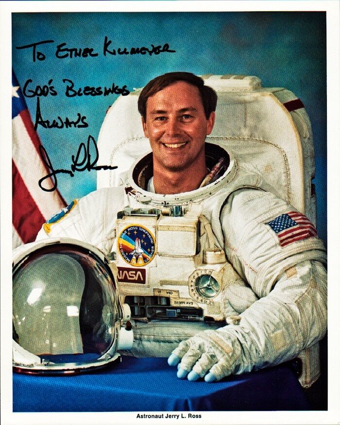 Shuttle Astronaut JERRY L. ROSS Signed Photo Poster painting