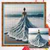 Beach Girl - 14CT Counted Cross Stitch - 45*45cm