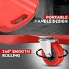 Auto Dynasty Universal 38" L X 20" W Red Lightweight Rolling Mechanic Creeper Seat Repair Tool for Car Vehicle Home Warehouse