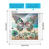 Papillon de plage-peinture diamant en forme sp&eacute;ciale-30*30cm