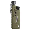 Outdoor BBQ Igniter Waterproof Portable Telescopic Lighter Gift for Men (Green)