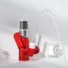 Microbubble filter multi-functional hot and cold basin faucet