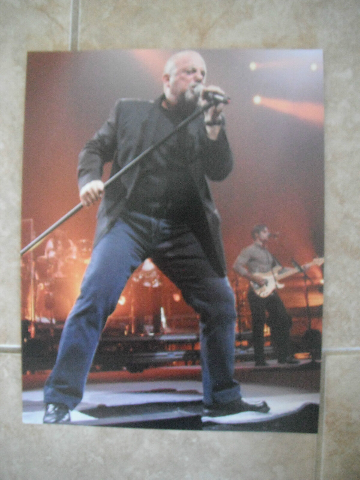 Billy Joel Piano Man Live Color 11x14 Promo Photo Poster painting #3