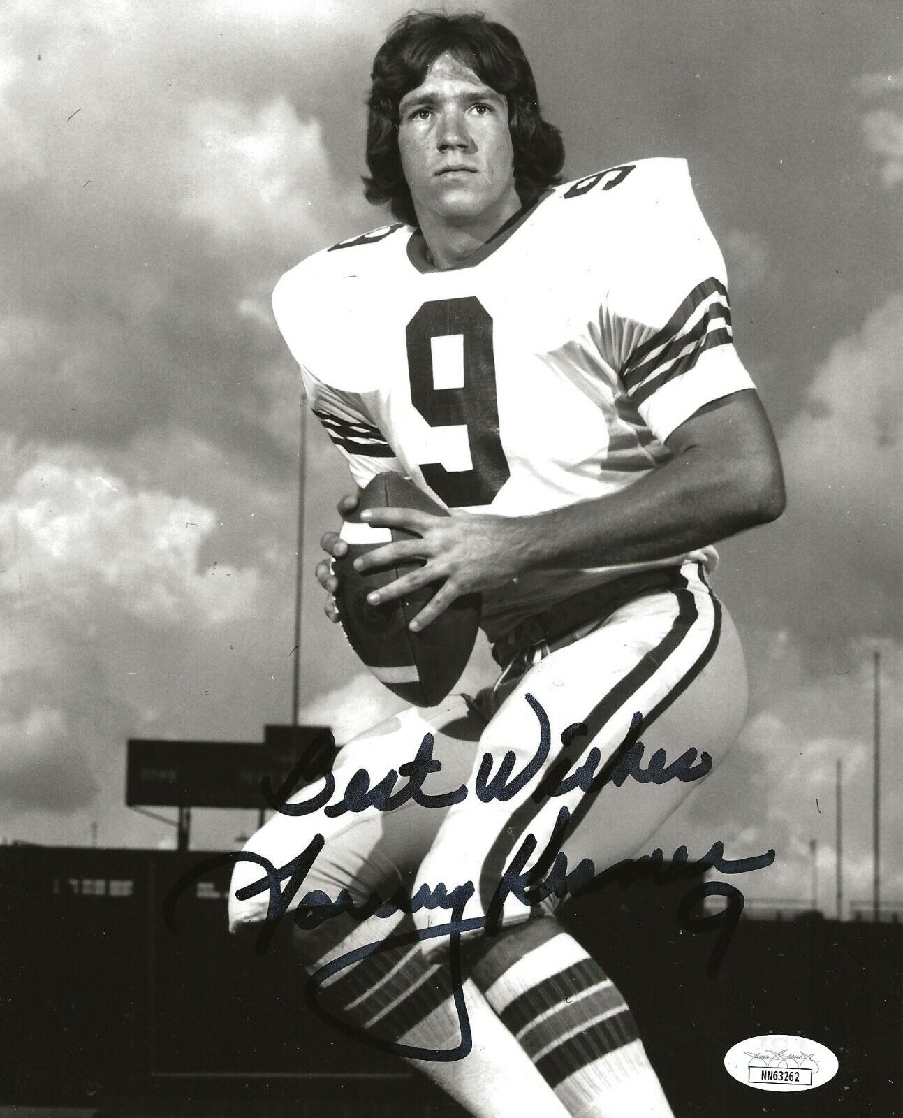 Tommy Kramer Minnesota Vikings signed Rice Owls 8x10 Photo Poster painting autographed JSA