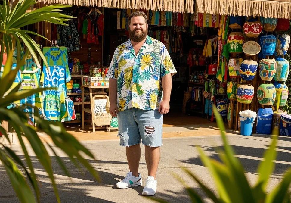 big men's Hawaiian shirts for San Diego