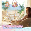 2pcs Flower Cat Diamond Painting Double-sided Crystal Window Suncatcher Craft Set Birthday Gifts Home Garden Decor Hanging Kit