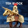 Medieval European Gothic style cavalry soldier armor and weapons military third-party building block minifigure assembly toy