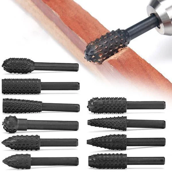 Premium Tungsten Steel Carbide Rotary Burr Set