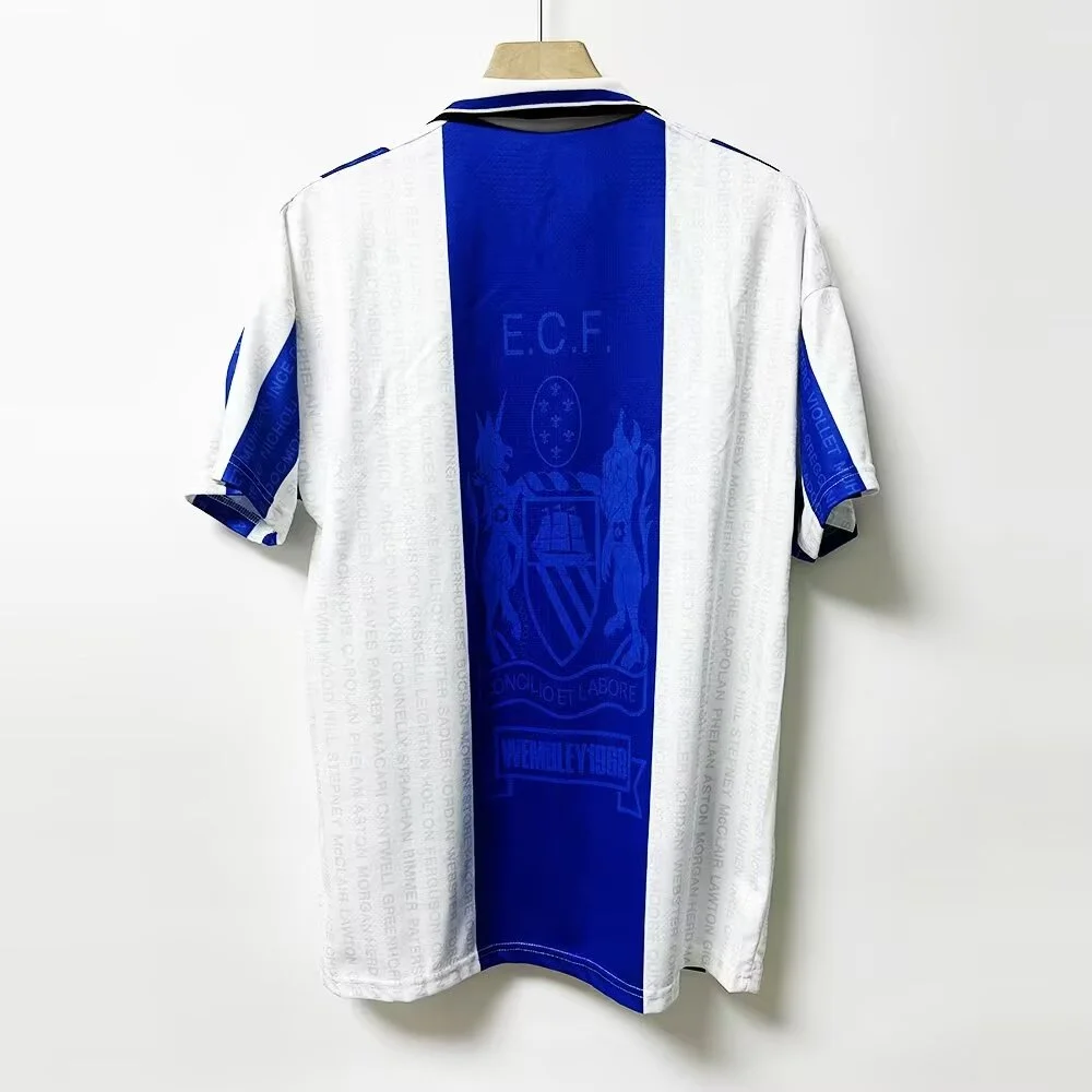 Retro 1995-1996 Manchester United Third Away Football T-Shirt Thai Quality