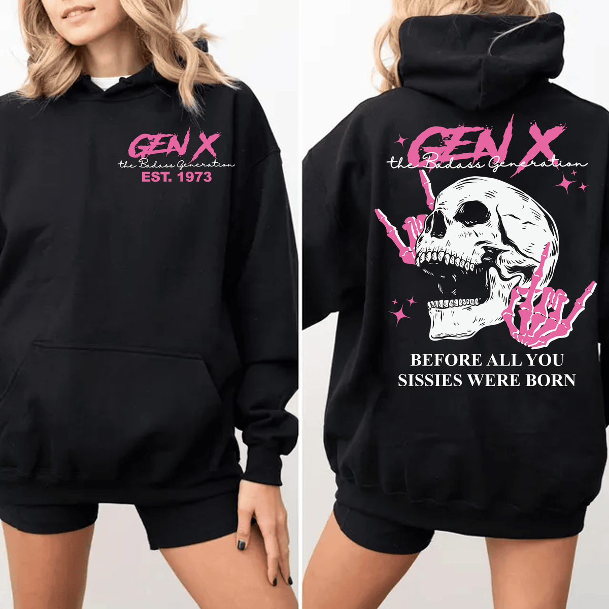 Loveyoufancy Custom Gen X Army FAFO Pink Version Hoodie, Generation X T-shirt For Women For Men