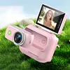 Compact Panoramic Action Camera Anti-Shake WiFi Mini Sports Camera 2.0in Flip Screen with Magnetic Neck Strap for First-person View Shooting