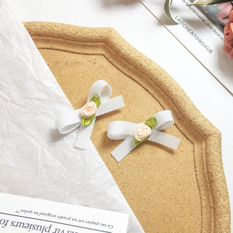Women’s Minimalist Classic Style Bow Knot Cloth Hair Clip