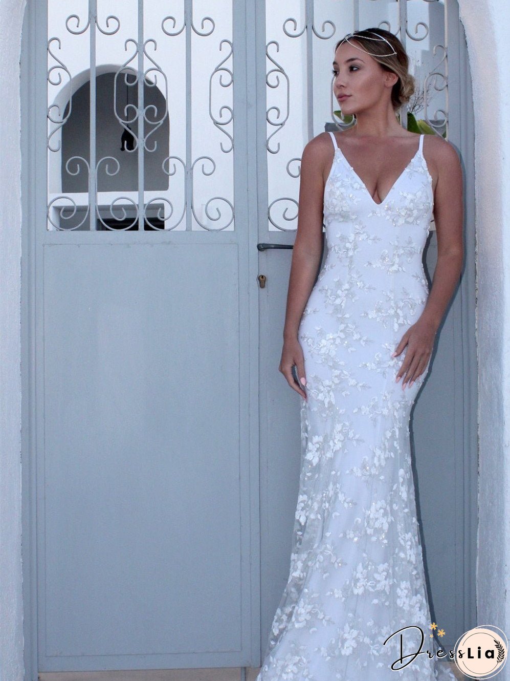 V-neck Halter Dress