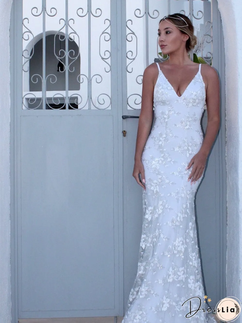 V-neck Halter Dress
