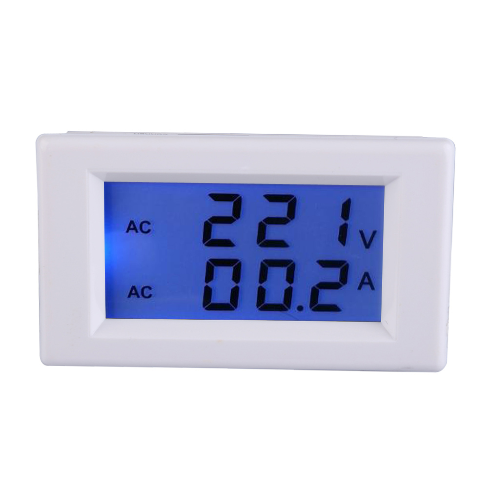 

Digital AC 100-300V 50A Ammeter Voltmeter LCD Volt Amp Panel Meter White, 501 Original