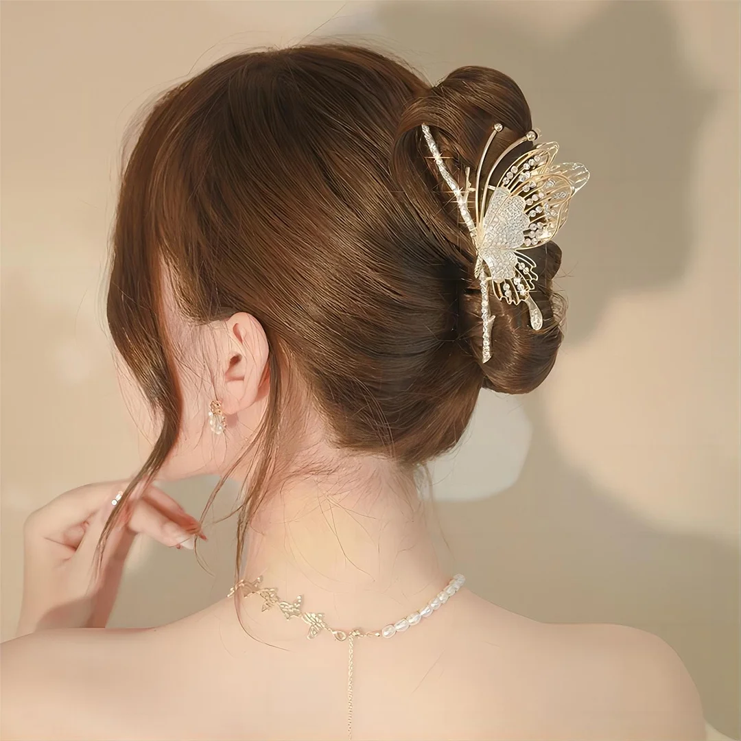 Elegant Butterfly Chignon Claw Clip Hair Clip