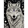 Diamond Painting-DIY Special Shaped Drill Pearl Painting Wolf(30x40cm)