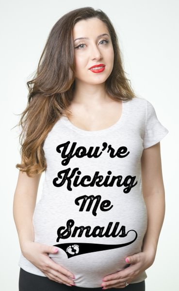 Pregnancy T-Shirt Funny Maternity Top Birth Announcement Tee Shirt - Life is Beautiful for You - SheChoic