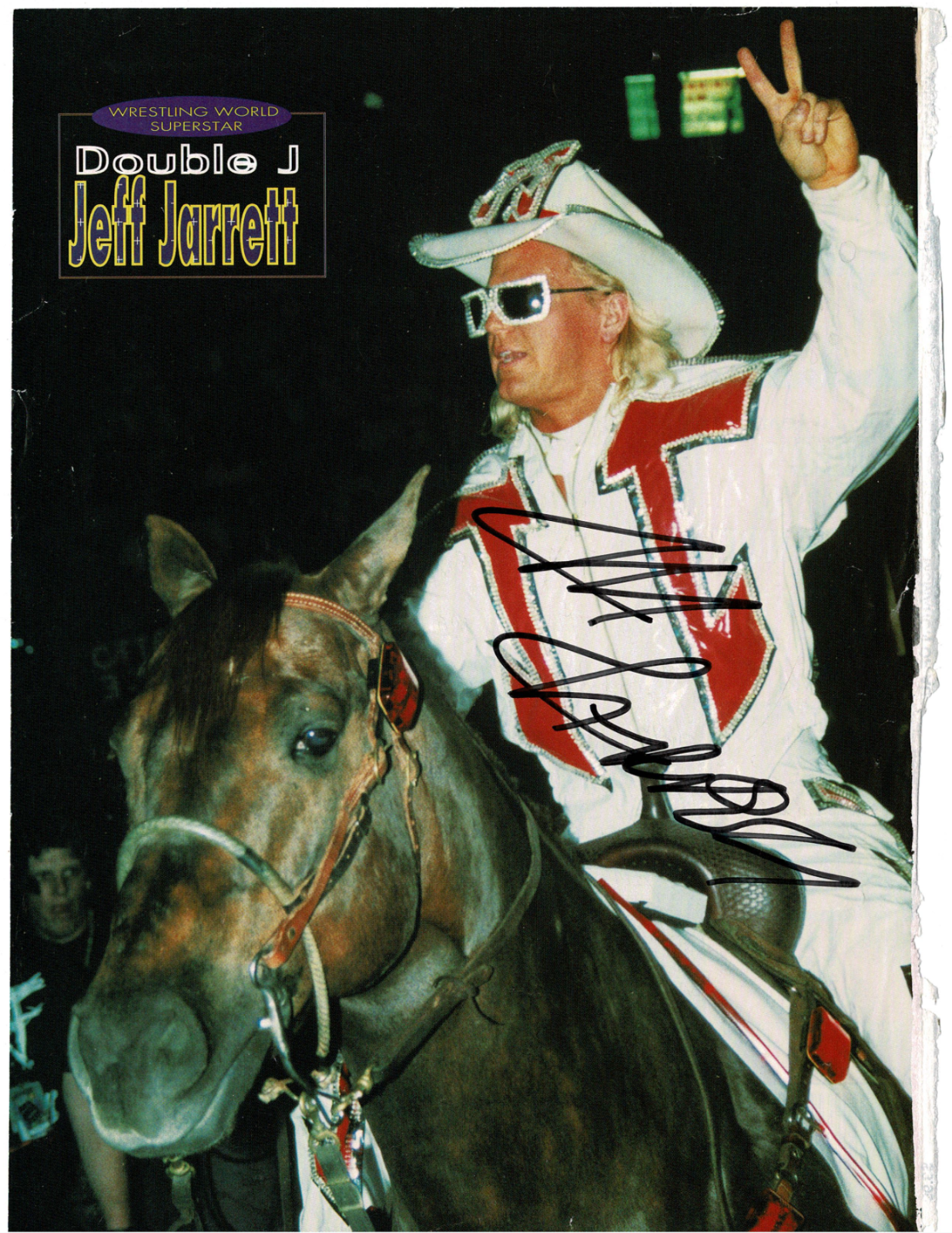 Jeff Jarrett signed autographed magazine Photo Poster painting! RARE! AMCo Authenticated! 13410