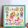 Sleeping Beauty-14CT Stamped Cross Stitch Egyptian Cotton 30*30cm/11.81*11.81in tapestrymarket