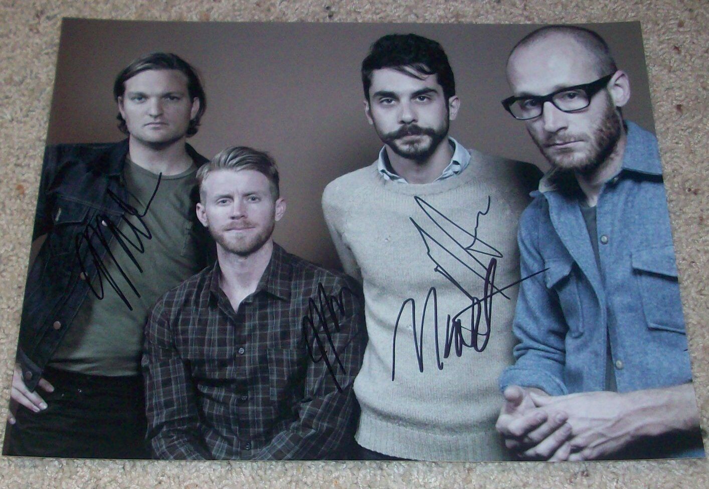 COLD WAR KIDS SIGNED AUTOGRAPH 11x14 Photo Poster painting B w/PROOF NATHAN WILLETT +3