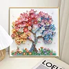 Papier Quilling Baum des Lebens - speziell geformtes Diamond Painting - 30*30cm