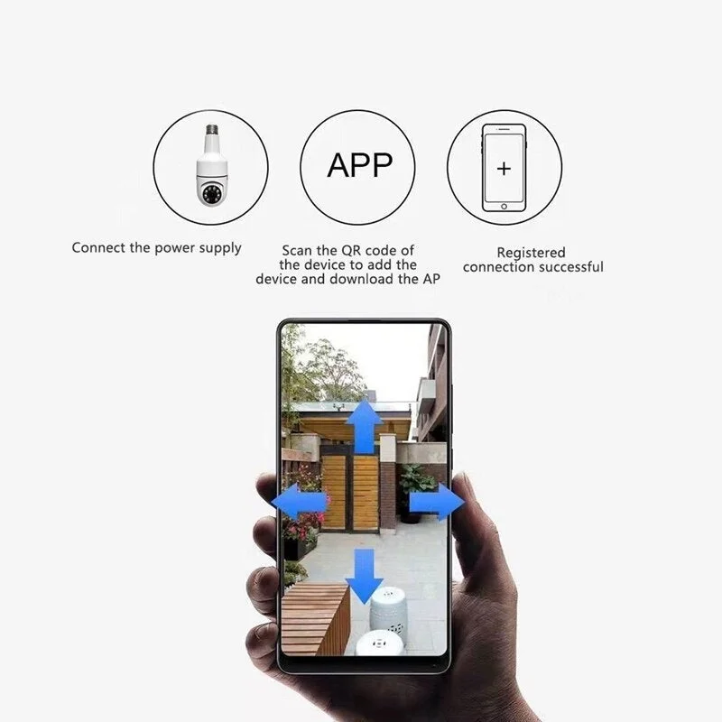 The Original BulbCam360&trade;️ - Wireless Smart Security Cam