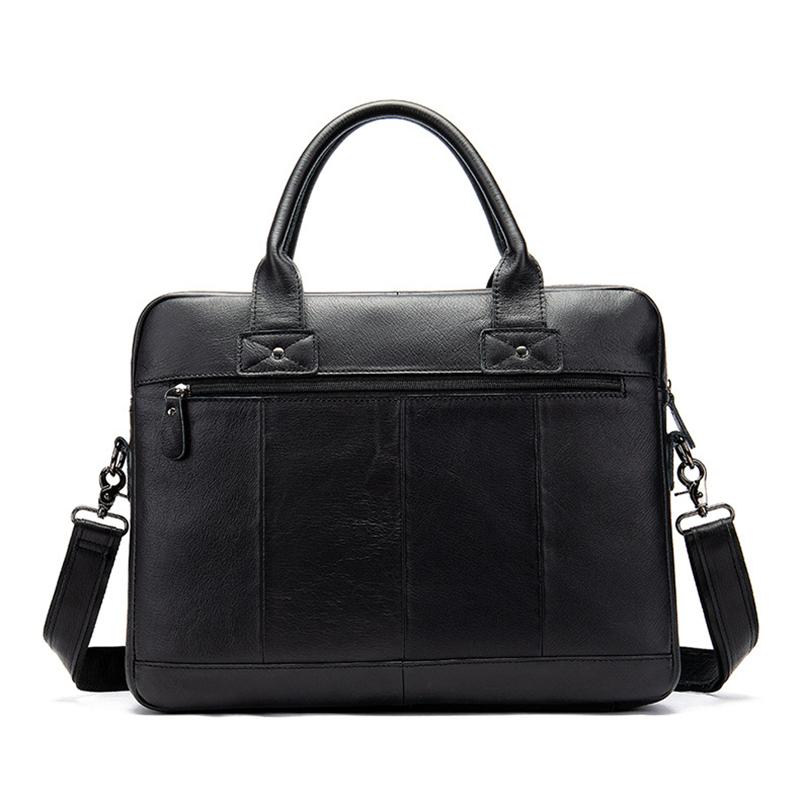Vintage Durable Large Capacity Simple Style Business Bridfcase Handbag