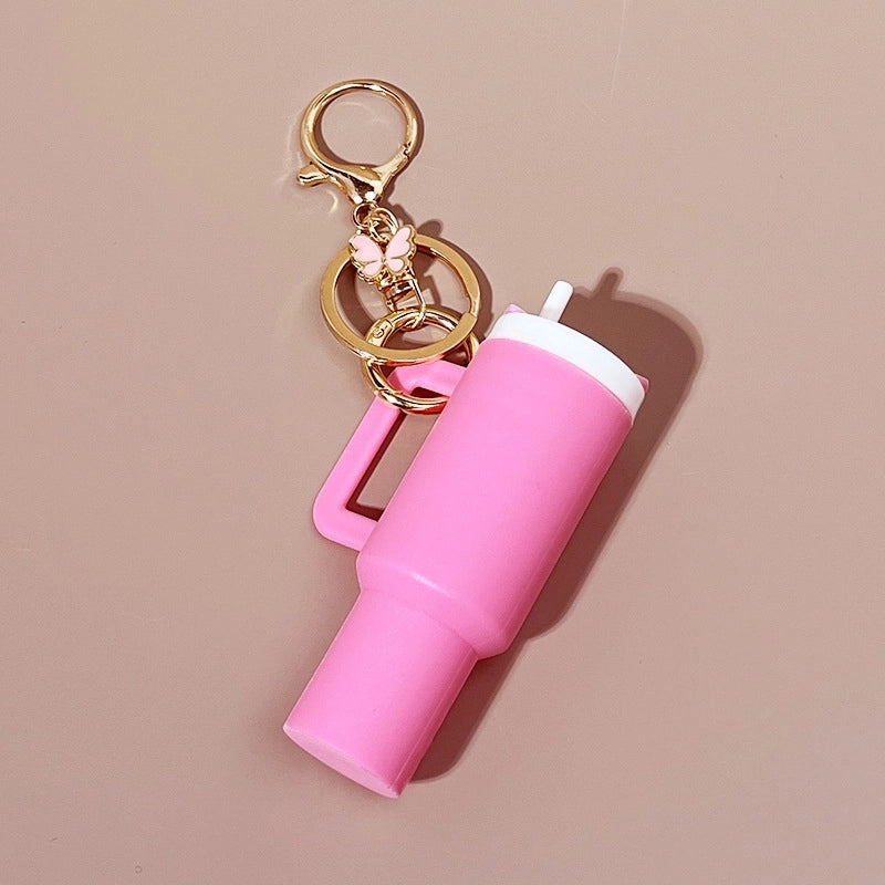 Minimalist Classic Style Cup Plastic Unisex Bag Pendant Keychain