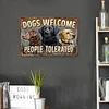 Dogs Welcome - Vintage Metal Signs - 20*30cm/30*40cm - Garden