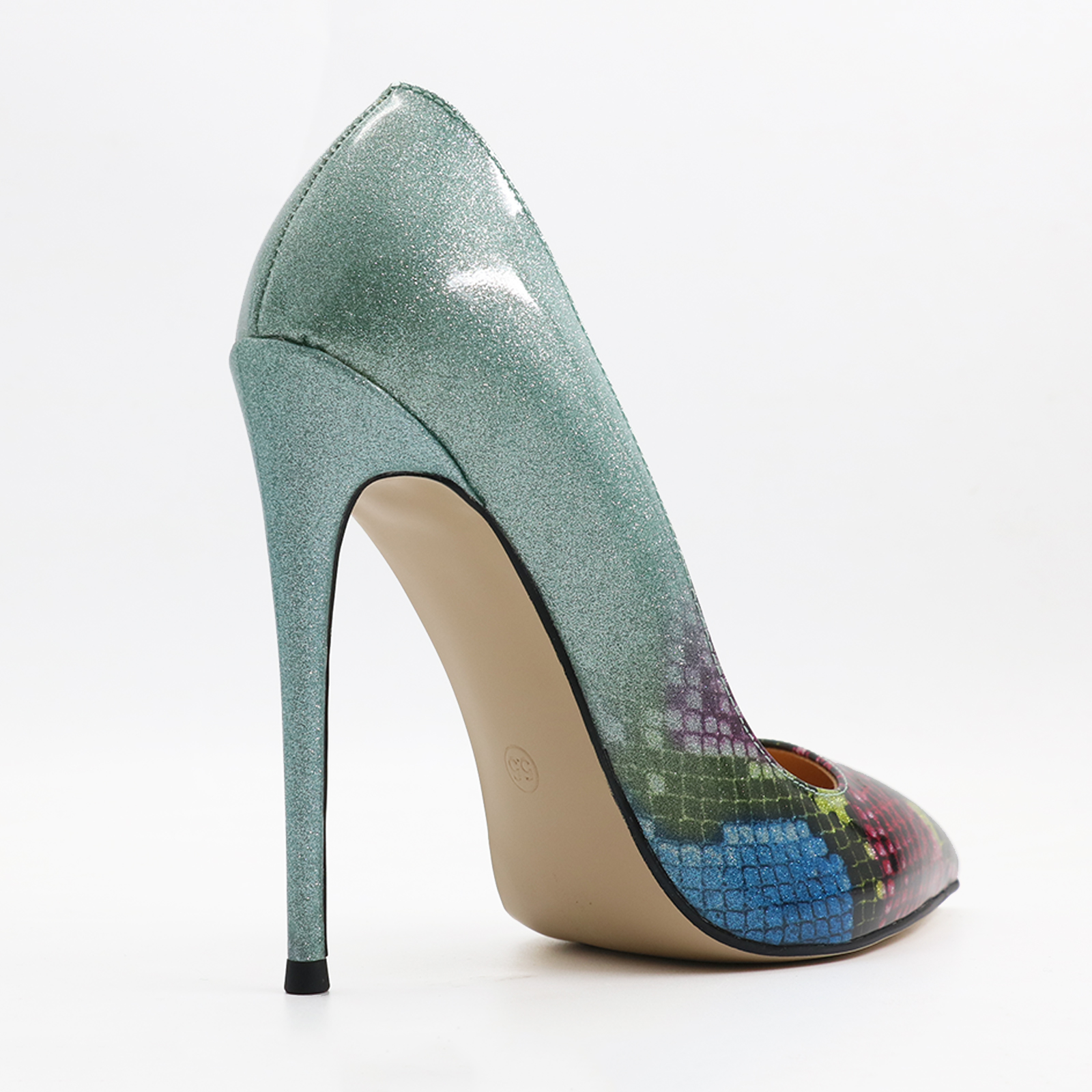 4.72" Mixcolor Fashion Heels Party Pumps-vocosishoes