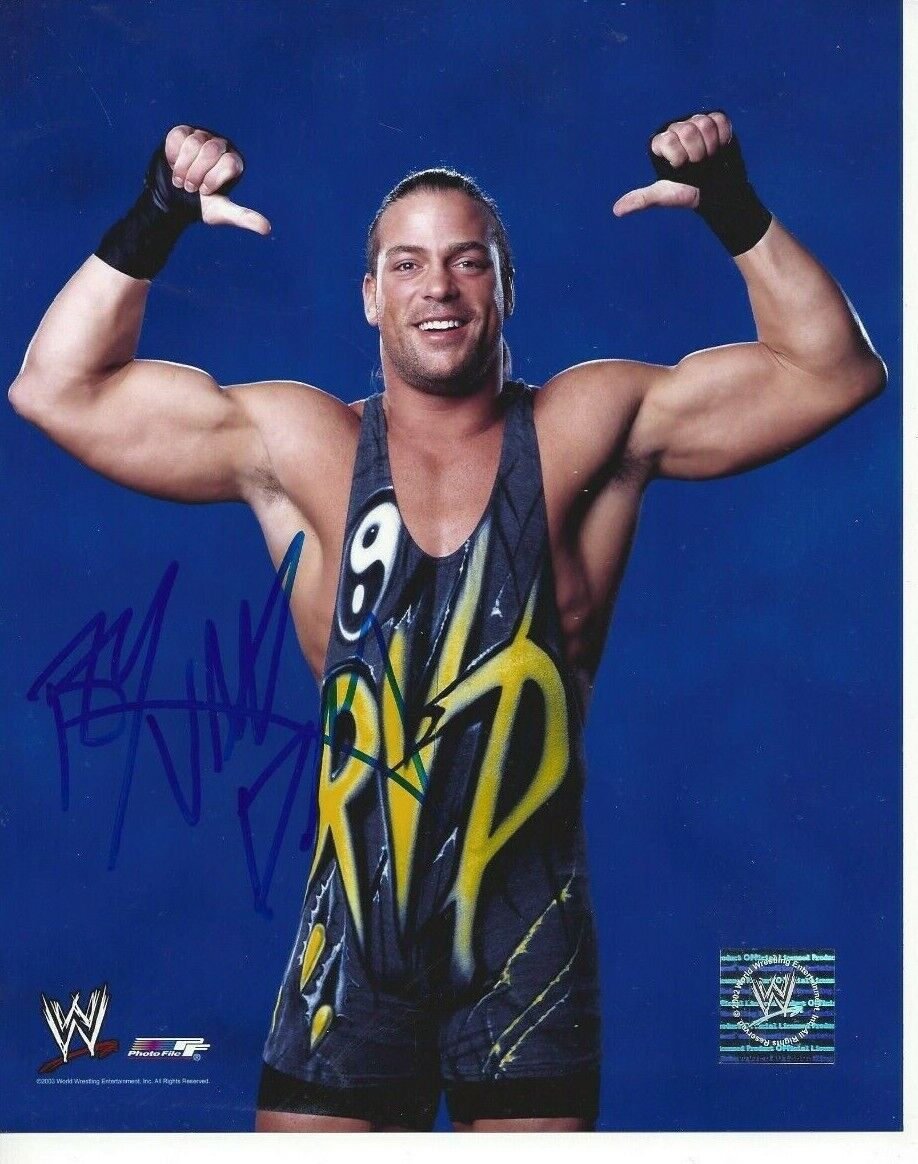 Rob Van Dam Autographed 8x10 WWE WWF ECWRare C342