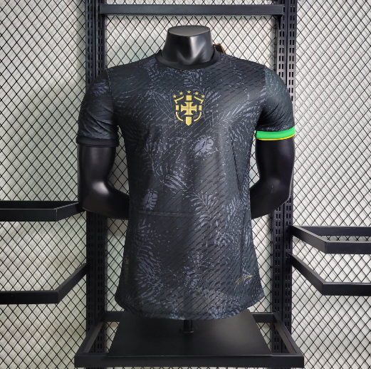 23/24 Brazil Special Edition Black Player Version Men's Football T-Shirt