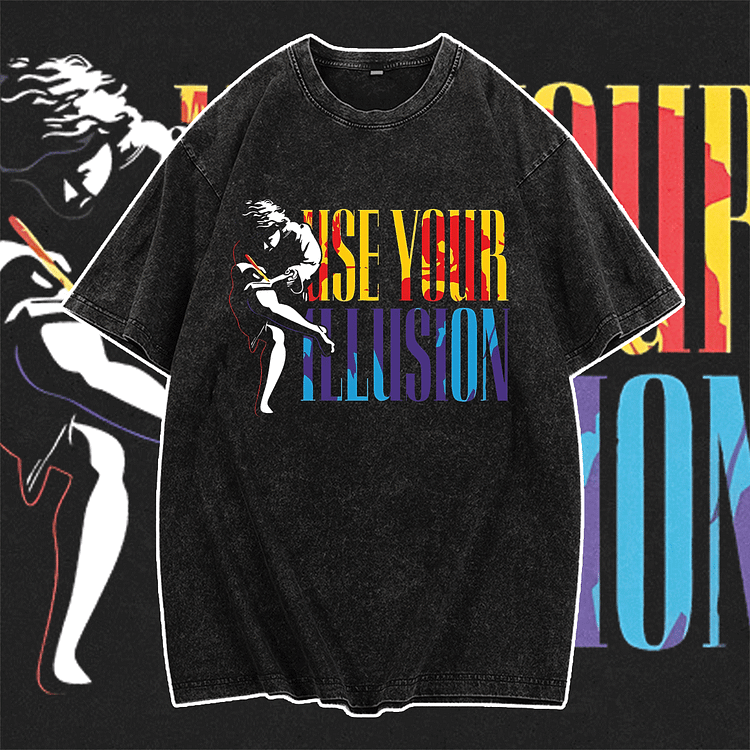 Davidhawaii100% Cotton Casual Vintage Street Rock Band T-Shirt - 100% Cotton