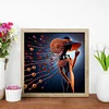 Elegante Dame - speziell geformte Diamond Painting - 30*30cm