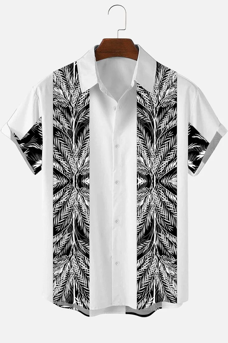 Casual Patchwork Printed Shirt