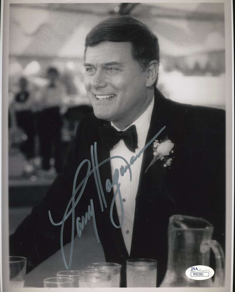 Larry Hagman Jr Dallas Jsa Hand Signed 8x10 Photo Poster painting Authenticated Autograph