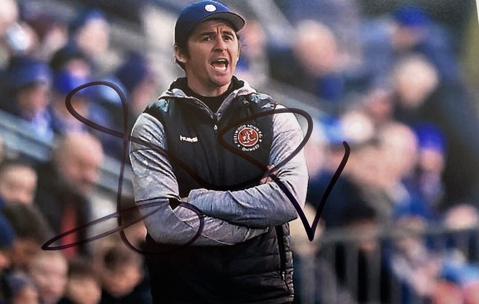 Joey Barton Genuine Hand Signed Fleetwood Town 6X4 Photo Poster painting