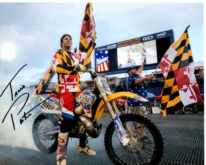 TRAVIS PASTRANA Signed Autographed NITRO CIRCUS MOTORCYCLE Photo Poster painting