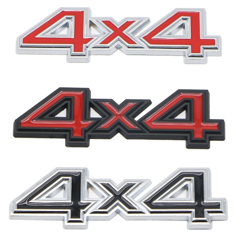 Metal 4WD 4x4 Rear Trunk Tailgate Emblem Badge Decal Sticker SUV voiturehub dxncar