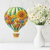 (US Local)Flower Hot Air Balloon Diamond Art Pendant 5D DIY Diamond Painting Dots Pendant