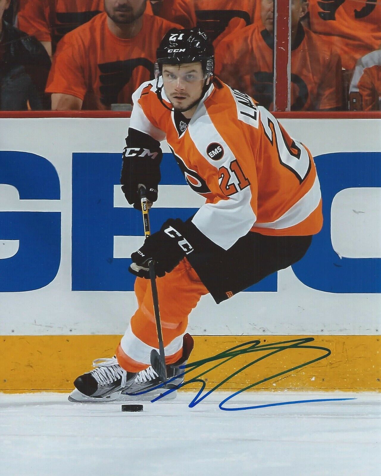 Scott Laughton Signed 8x10 Photo Poster painting Philadelphia Flyers Autographed COA C