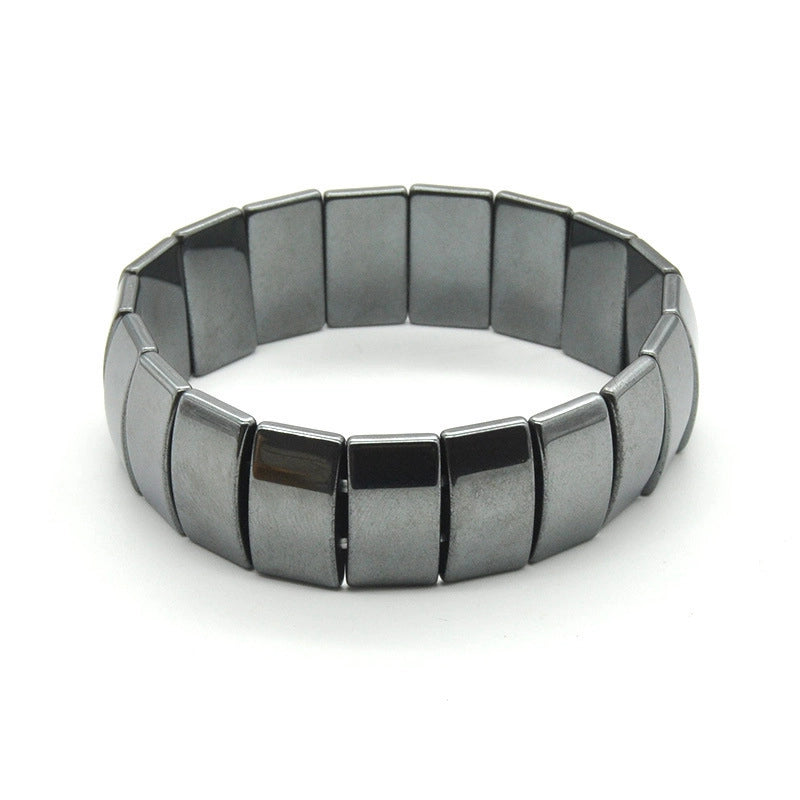 Bracelet Magnet Yoga Beaded Elastic Bracelet Hot Selling Bracelet Female Bracelet Male Black Gall Stone Jewelry