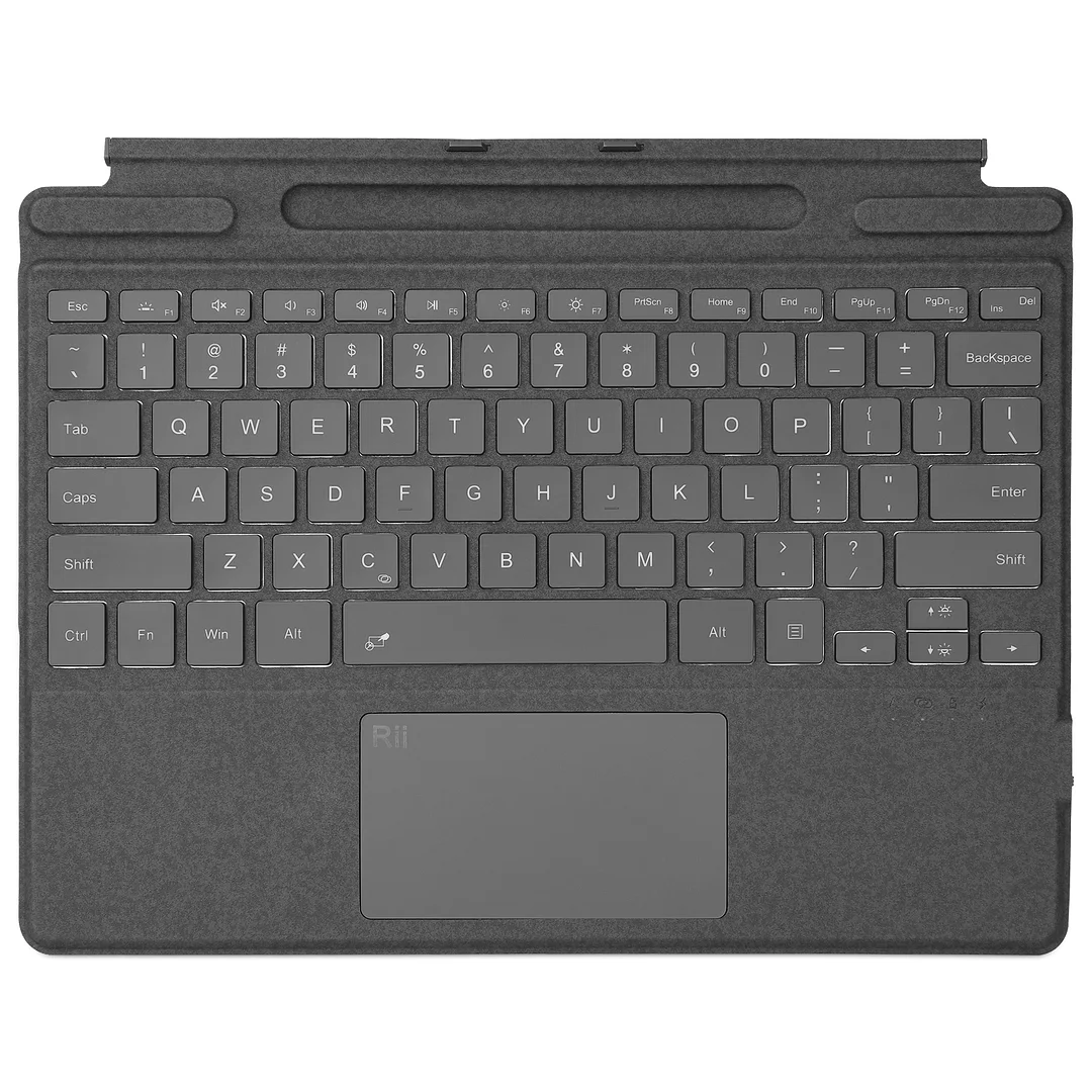 Rii SF108 Surface Pro Type Cover, Bluetooth Wireless Keyboard  Compatible Microsoft Surface Pro 8/9/x Only