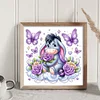 (Stamped/Counted) Eeyore Holding Flowers-11CT Cross Stitch 50*50cm