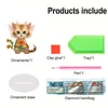 2D Flat DIY Cat Acrylic Shaking Head Diamond Painting Tabletop Ornaments Kit