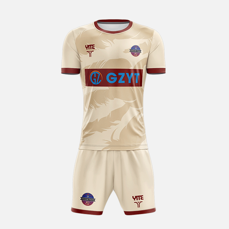 YITE | LZ24-021-Red And Brown Soccer Uniforms